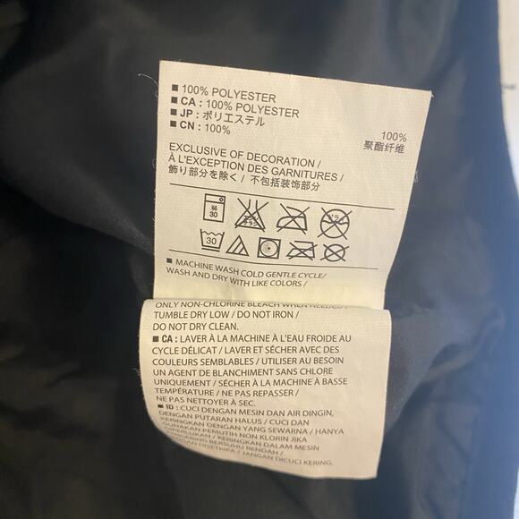 VTG OldNavy SoftFlannel Chore Outdoors Jacket Women S/P Gray Faux DoubleBreasted - Picture 6 of 9